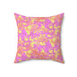 Sunset Sorbet Camo Throw Pillow