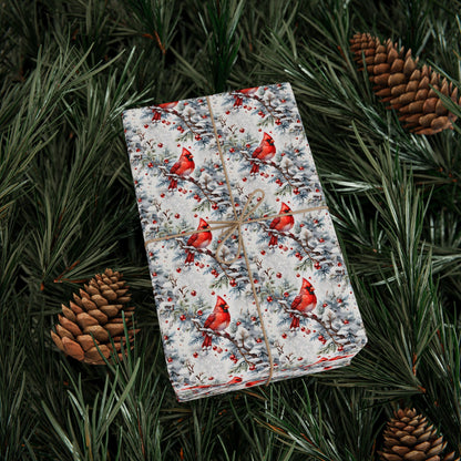 Crimson in the Snow Wrapping Paper