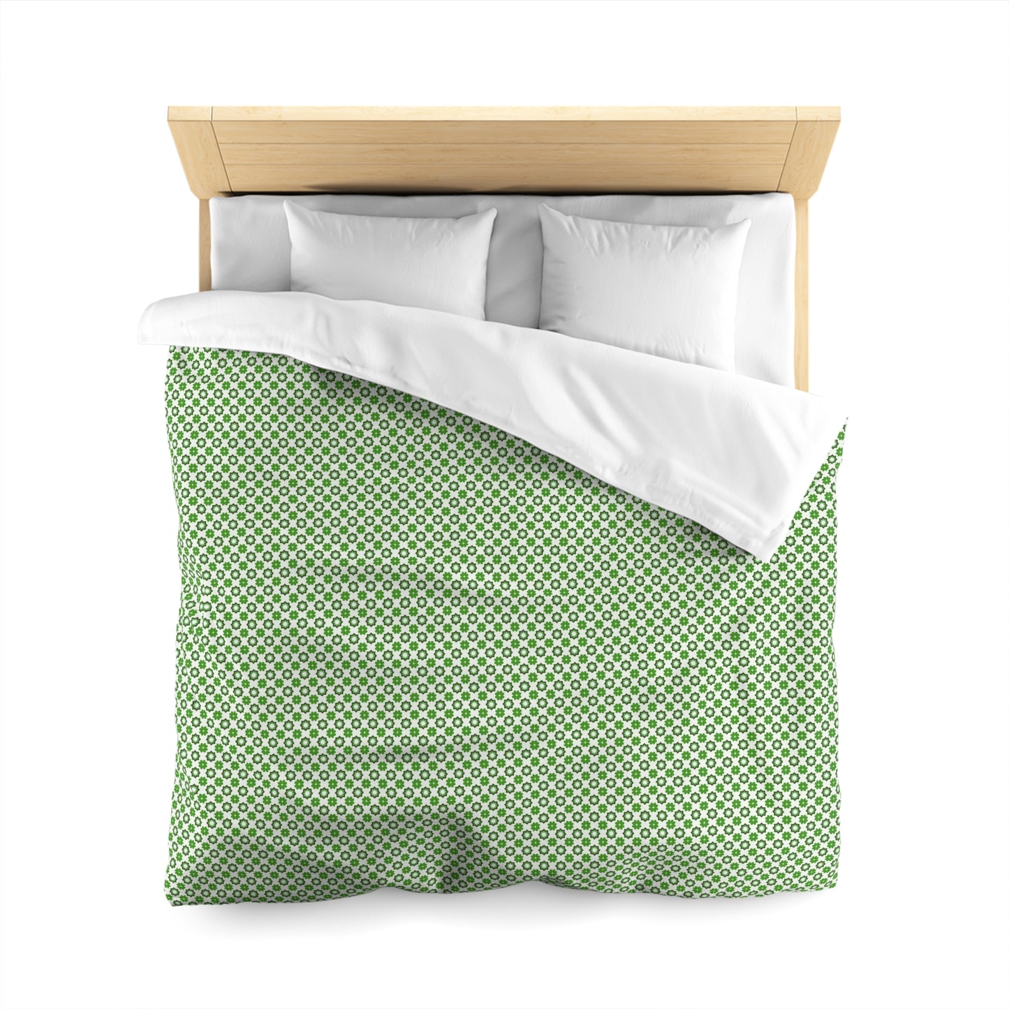 Emerald Star Garden Microfiber Duvet Cover