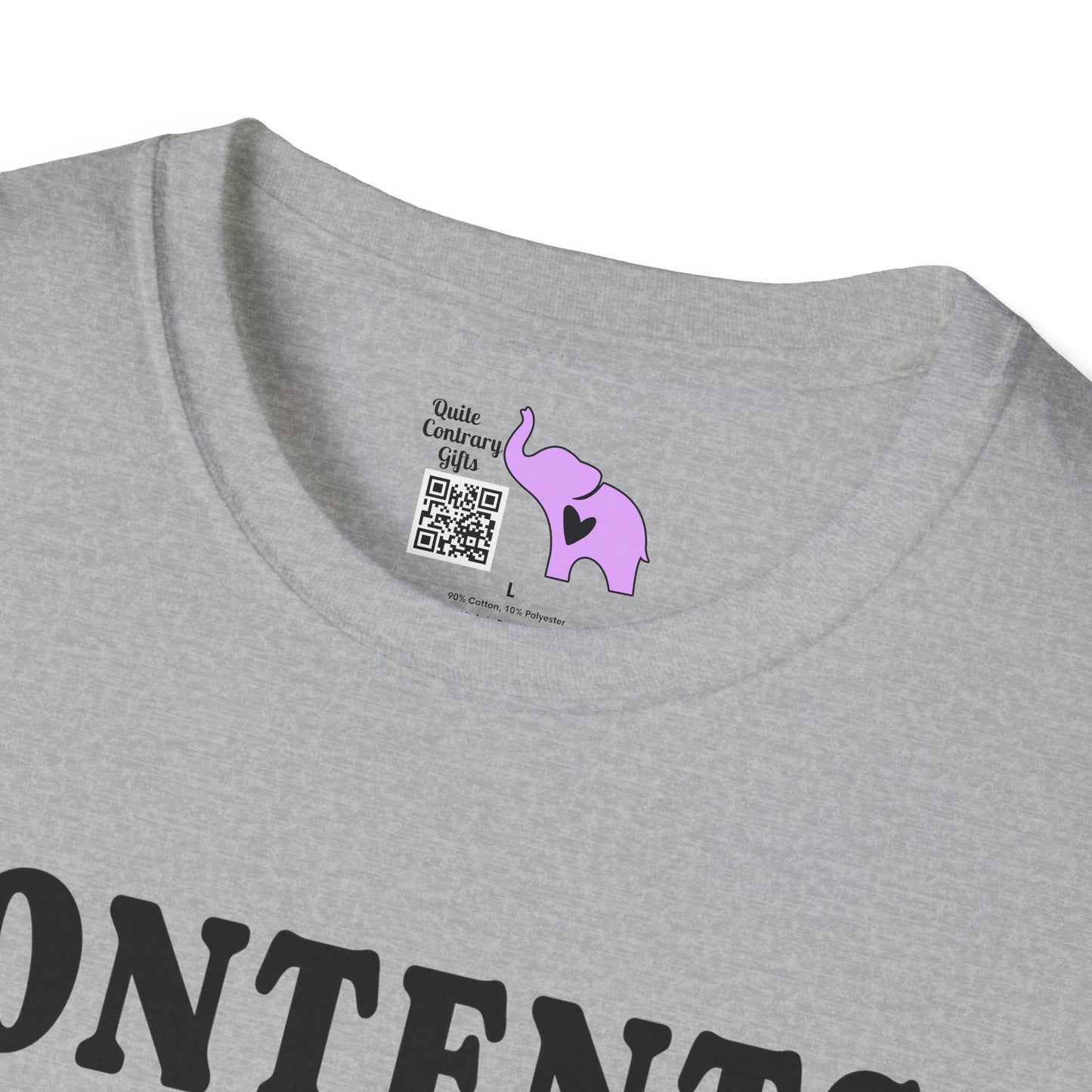 Contents: Invisible Illness Adult T-shirt