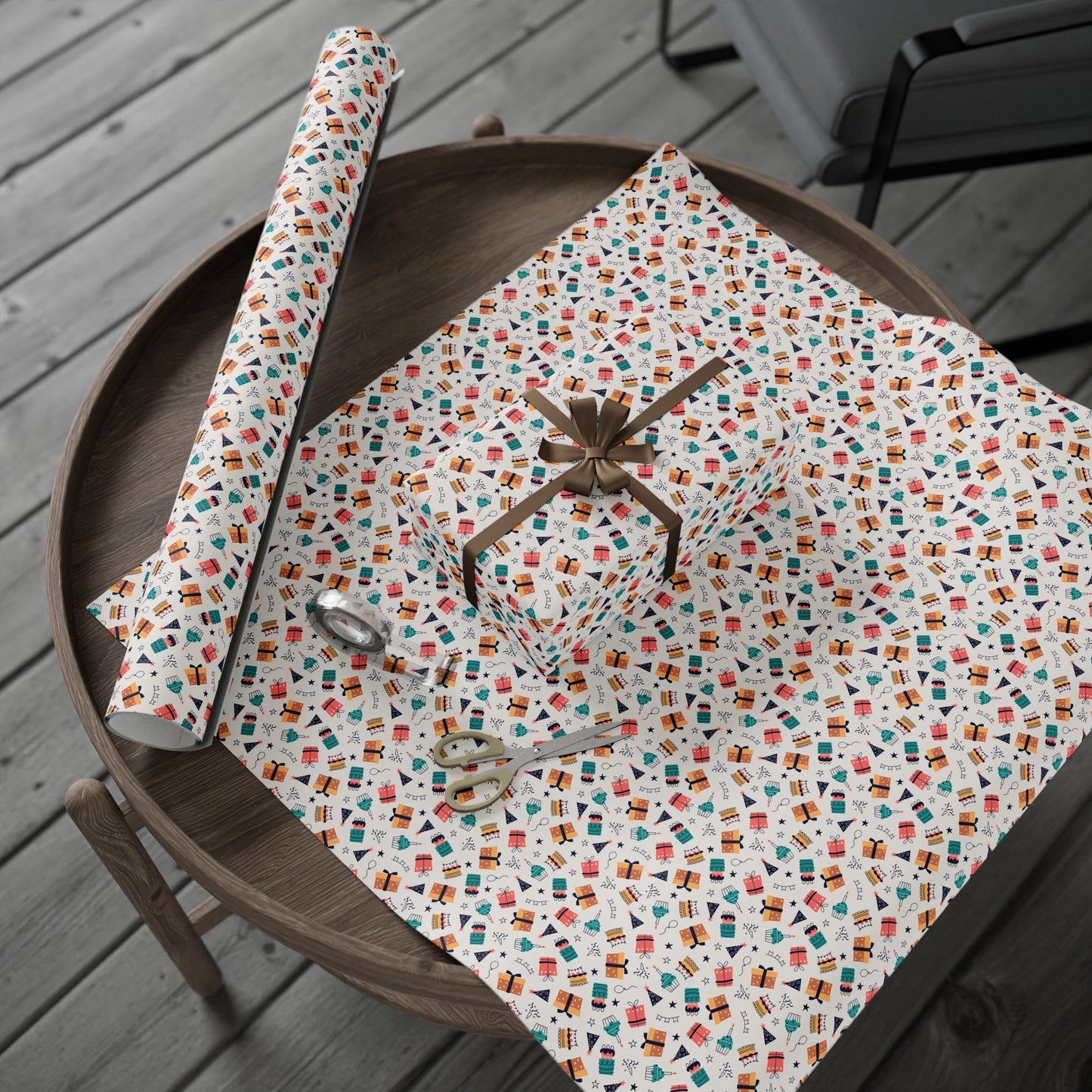 Happy Little Presents Wrapping Paper