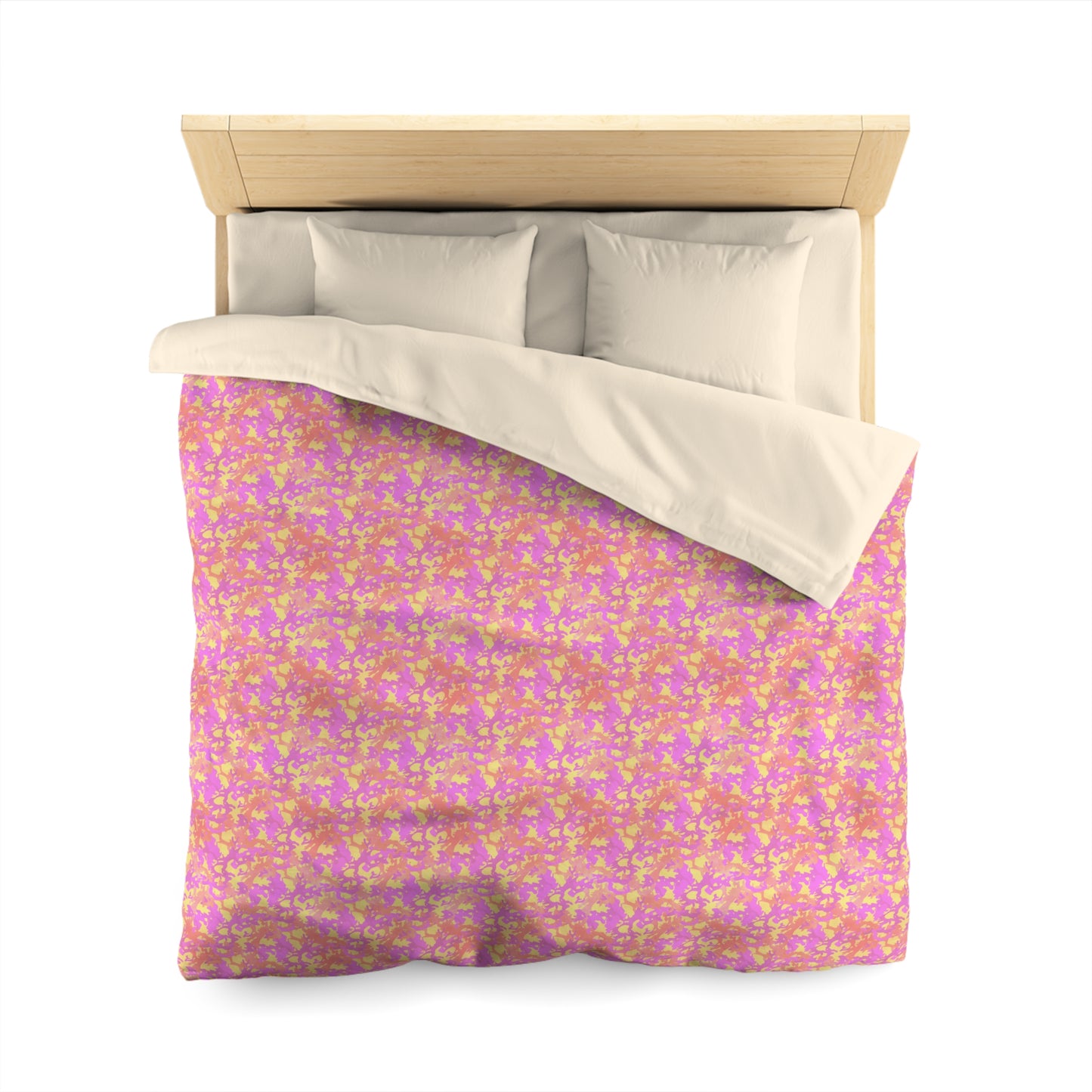 Sunset Sorbet Camo Microfiber Duvet Cover