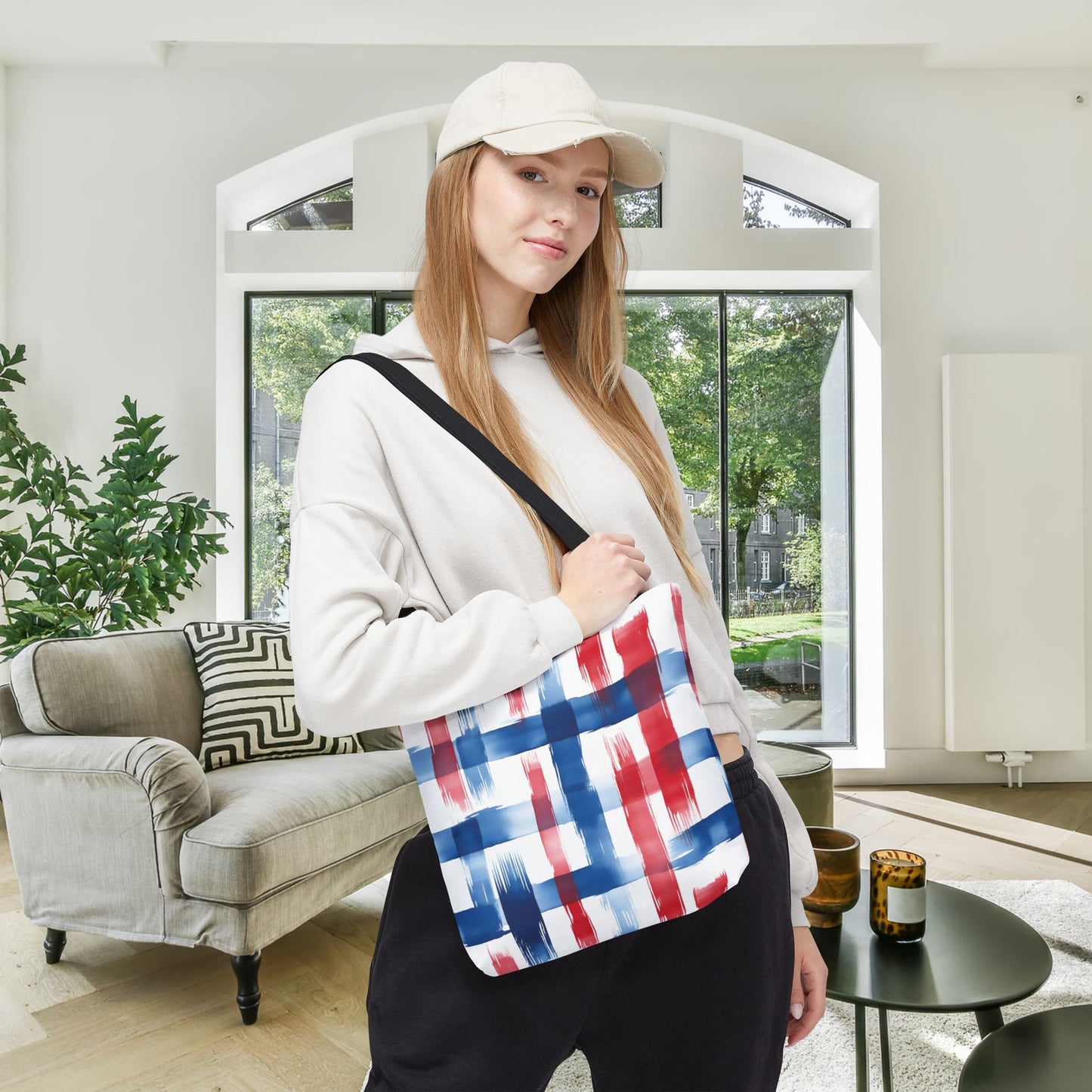 LIberty Strokes Canvas Tote Bag