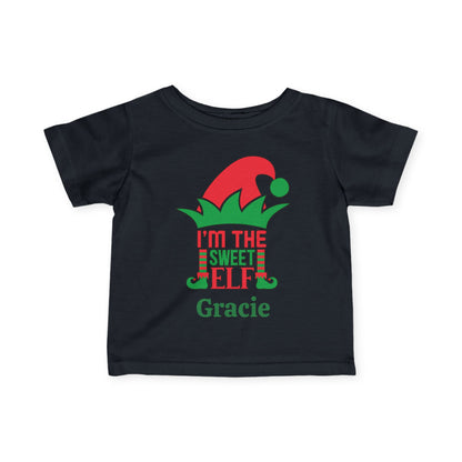 I'm The Sweet Elf Personalized Infant Soft T-Shirt