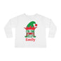 I'm The Funny Elf Personalized Toddler Long Sleeve Tee