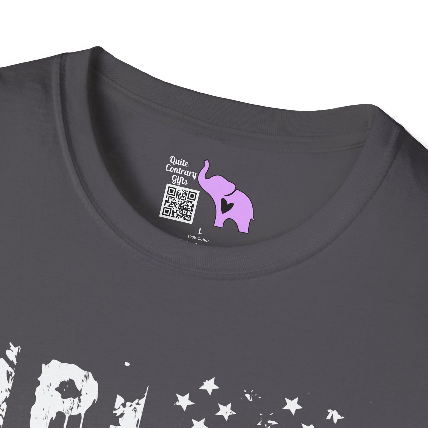 Proud (Vertical American Flag) Adult T-shirt