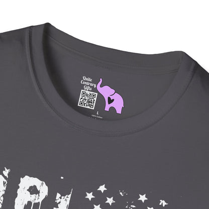 Proud (Vertical American Flag) Adult T-shirt