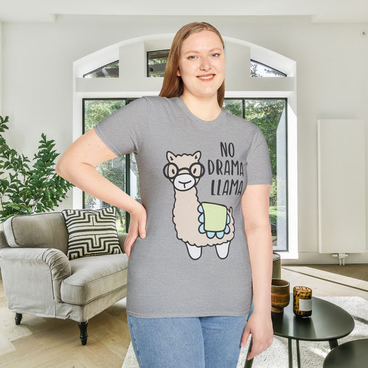 No Drama Llama Adult T-shirt