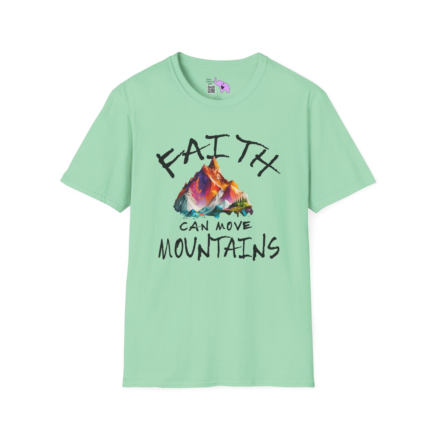 Faith Can Move Mountains Adult T-shirt