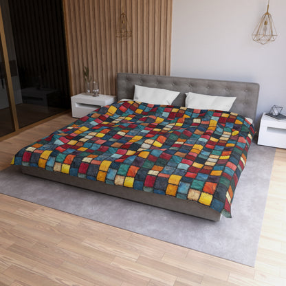 Patch Pop Microfiber Duvet Cover