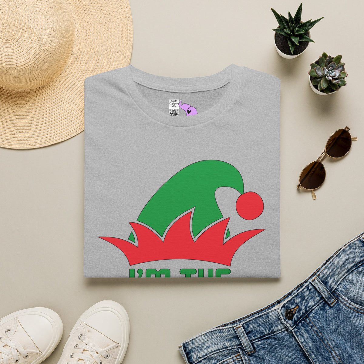 I'm The Aunt Elf Personalized Adult T-shirt