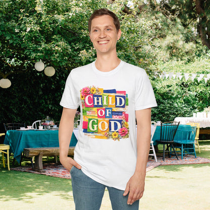 Child of God (Lace Collage) Adult T-shirt
