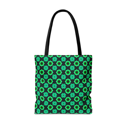 Clover Bloom Burst Canvas Tote Bag
