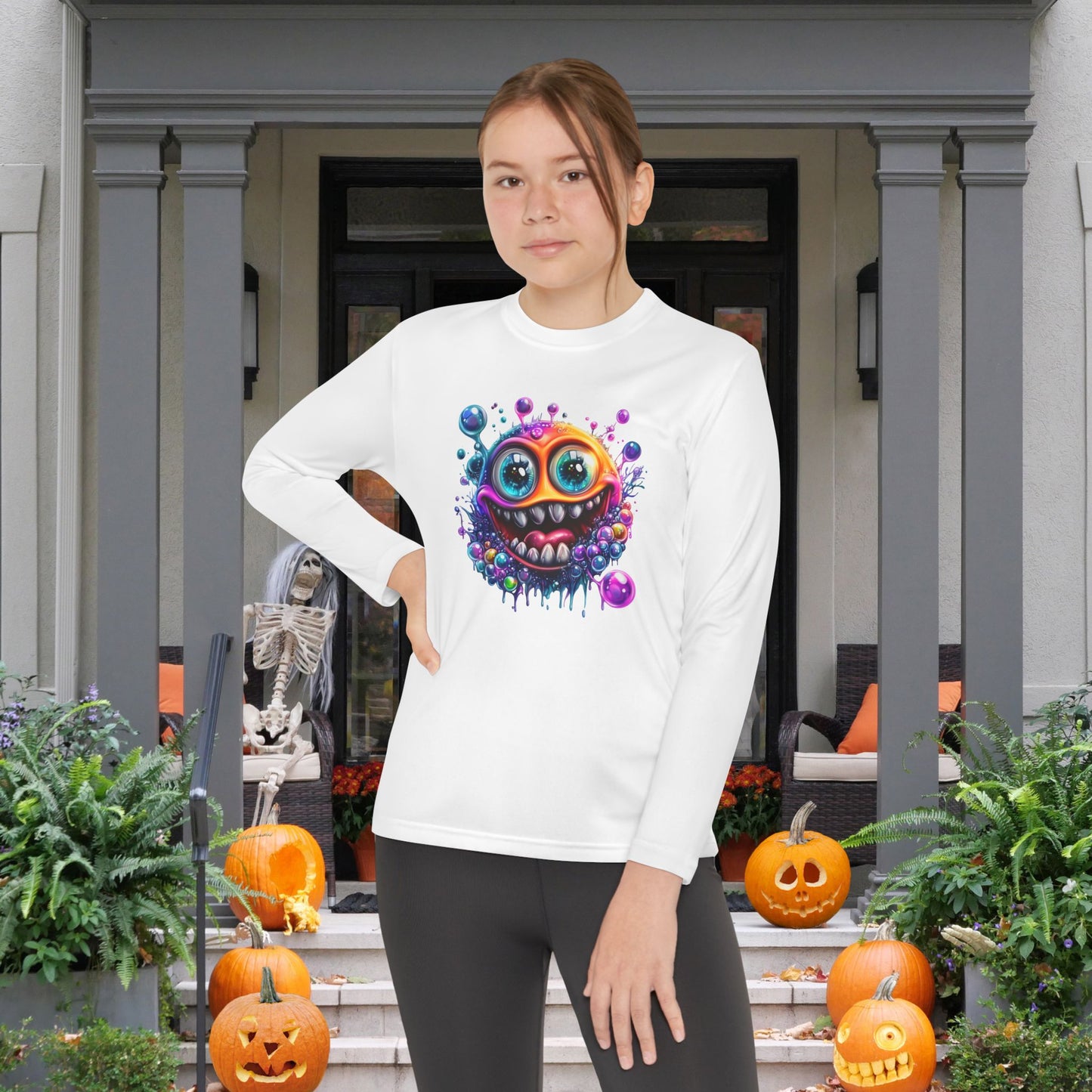 Bubbly Monster Youth Long Sleeve Tee
