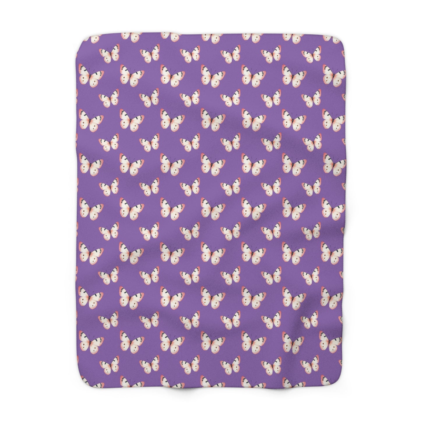 Lavender Flutter Fleece Blanket