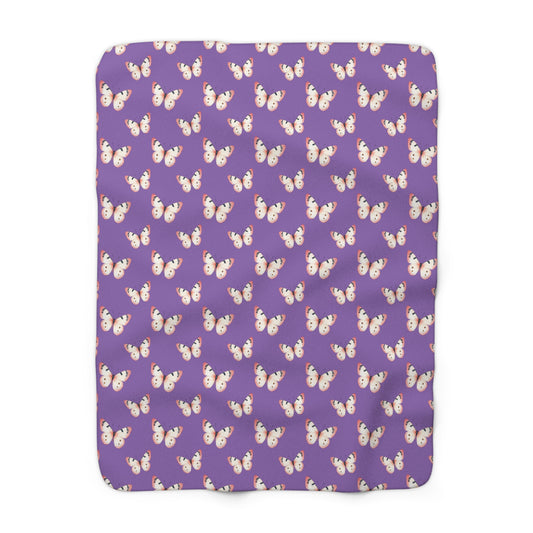 Lavender Flutter Fleece Blanket