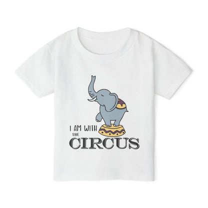 I Am With The Circus (Elephant) Heavy Cotton™ Toddler T-shirt