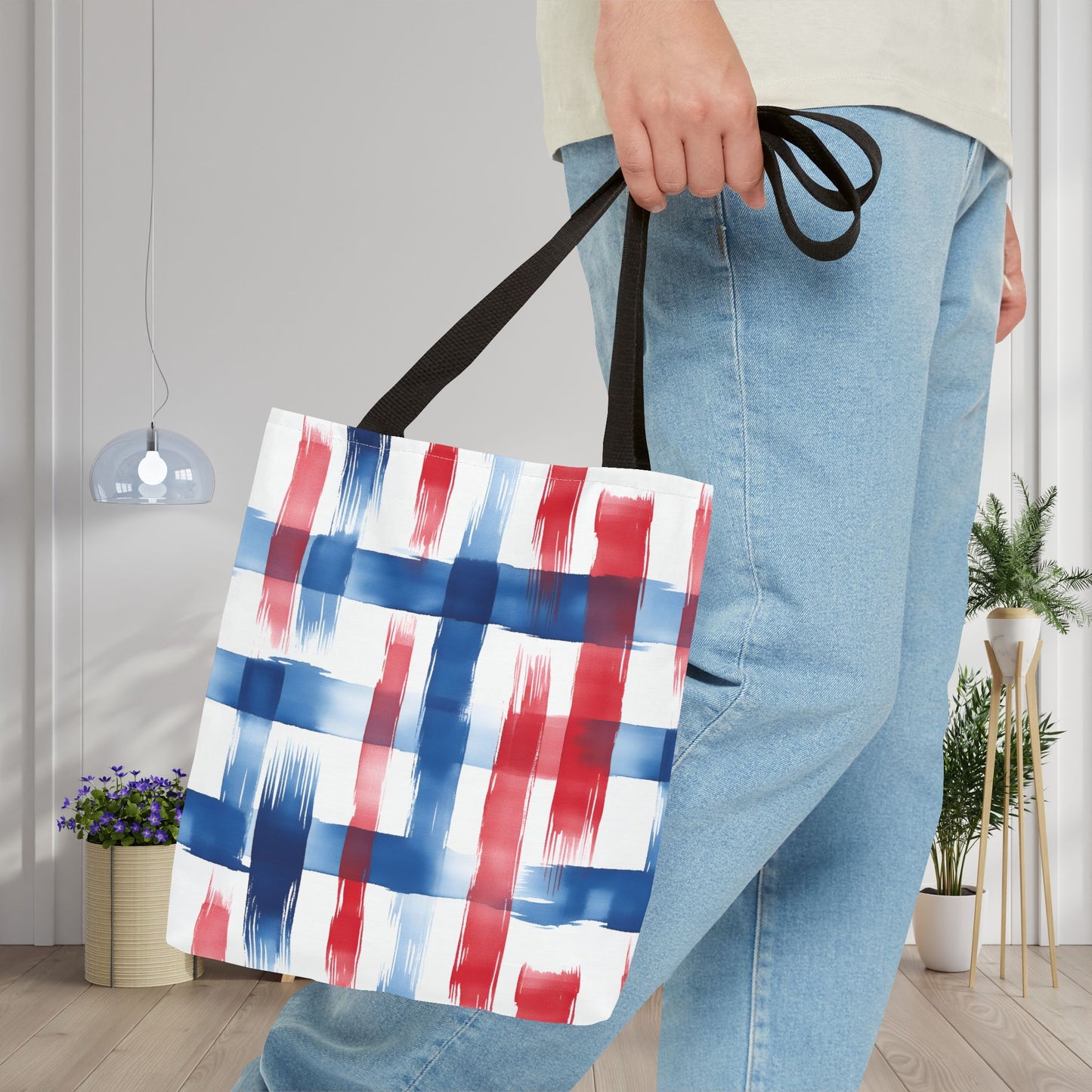 LIberty Strokes Canvas Tote Bag
