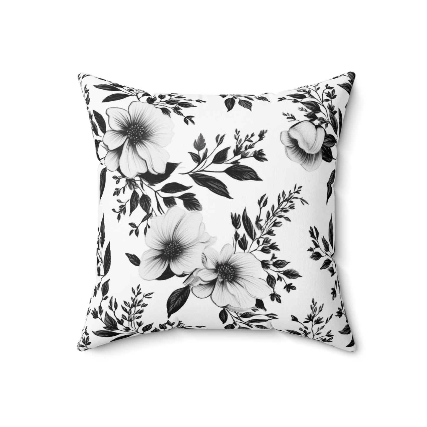 Garden Sketch Throw Pillow
