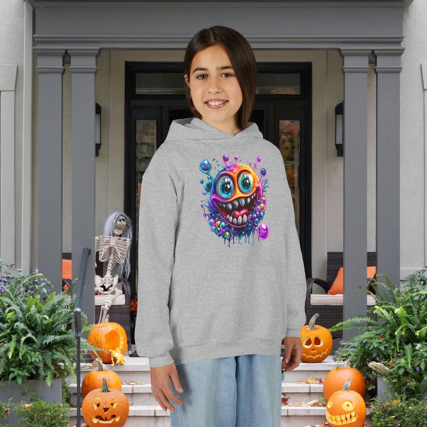 Bubbly Monster Youth Heavy Blend Hoodie