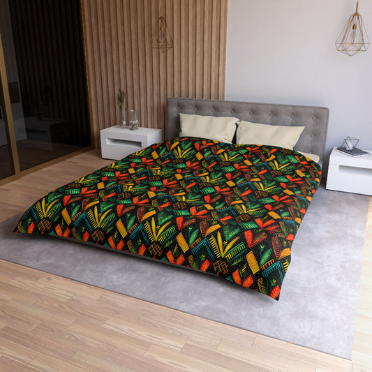 Kujichagulia Waves Microfiber Duvet Cover