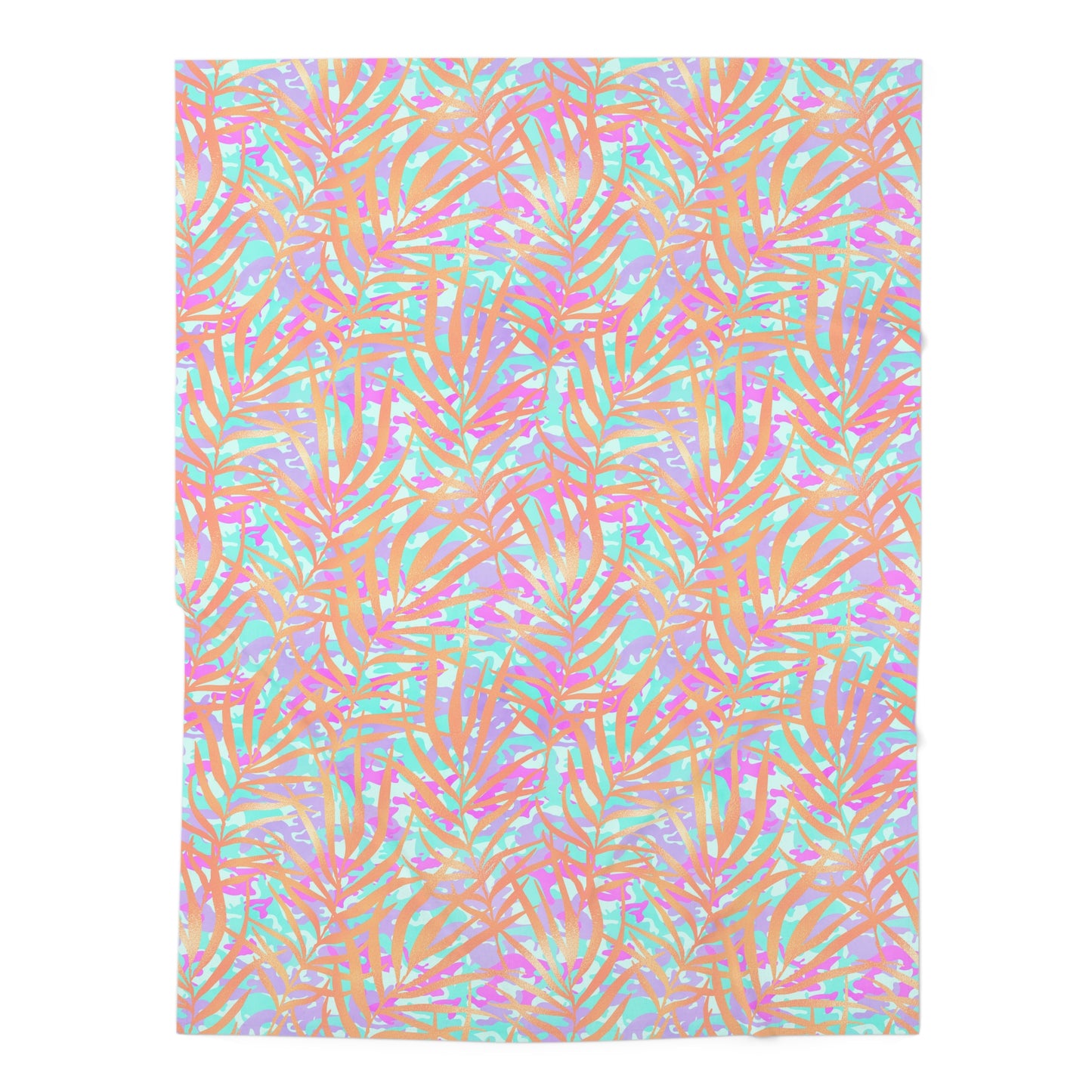 Tropical Sunset Palms Baby Swaddle Blanket