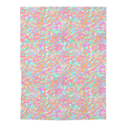 Tropical Sunset Palms Baby Swaddle Blanket