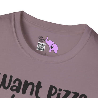 I Want Pizza Not Your Opinion Adult T-shirt