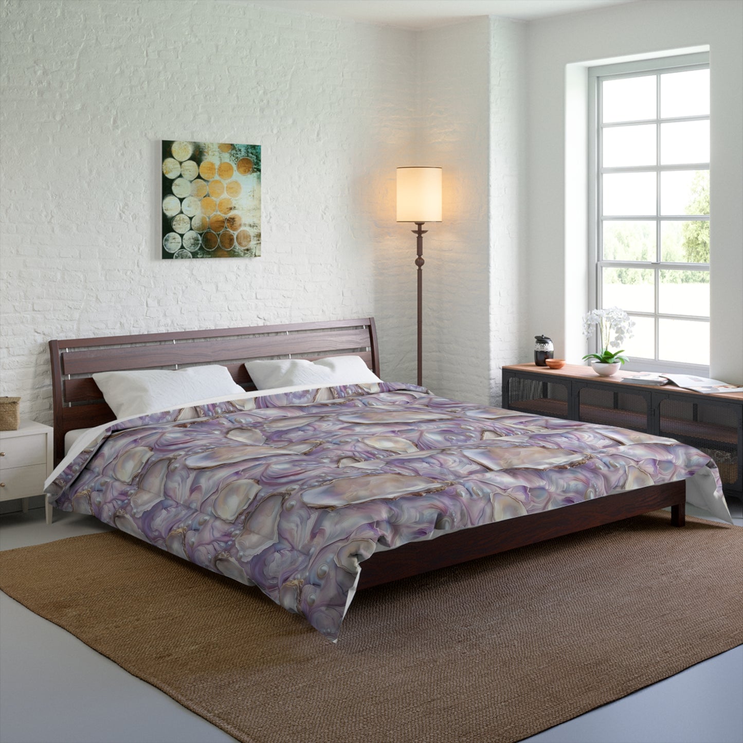 Purple Opalescent Dreams Basic Bedding Set