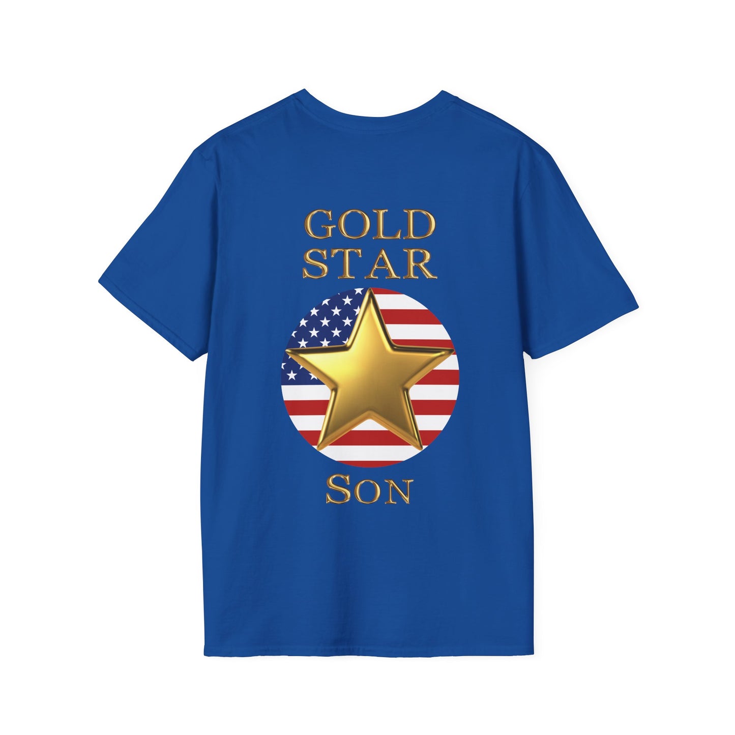 Gold Star Son Forever Proud Adult T-shirt