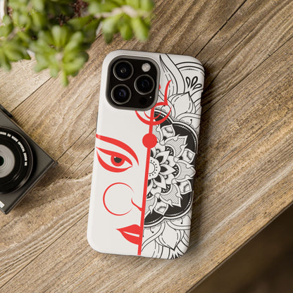 Goddess Durga Mata w/Manala MagSafe® Compatible Tough Case for iPhone