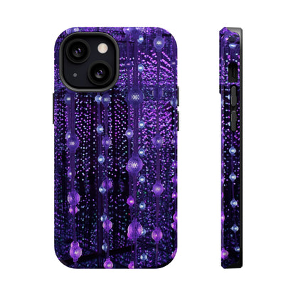 Purple Raindrops MagSafe® Compatible Tough Case for iPhone