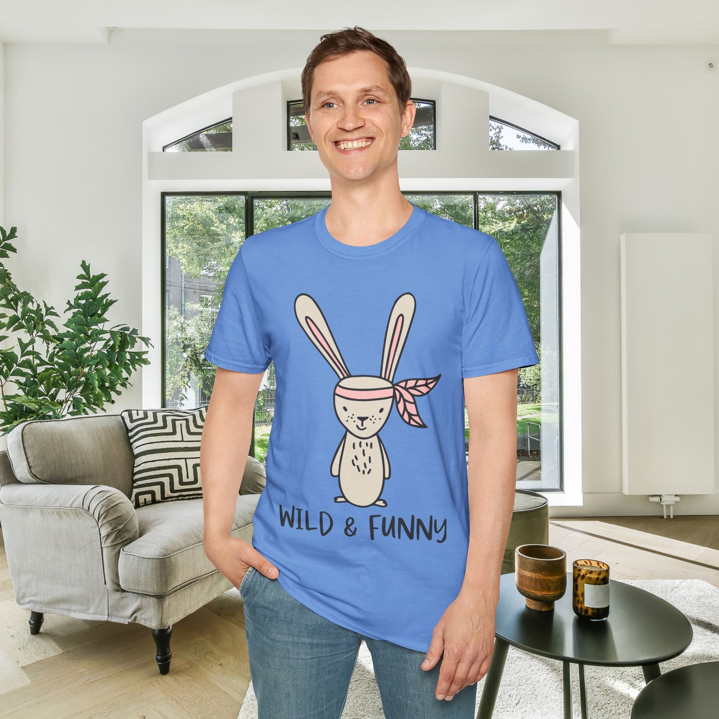Wild & Funny (Bunny) Adult T-shirt