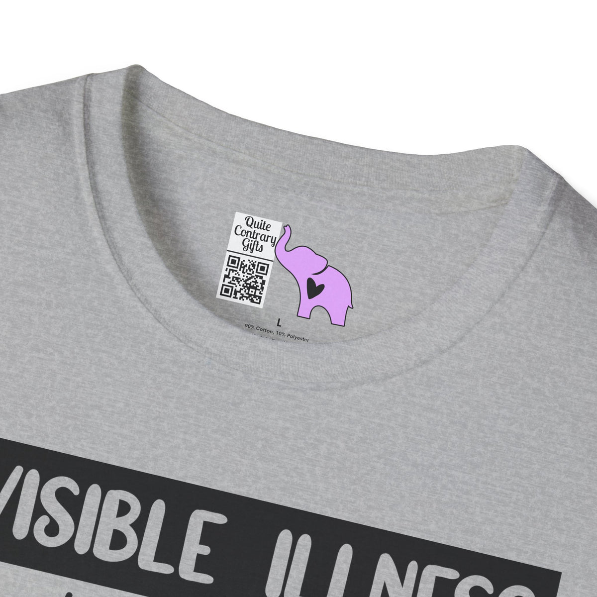 Invisible Illness: Just Because You Can't See It Doesn't Mean It's Not Real Adult T-shirt