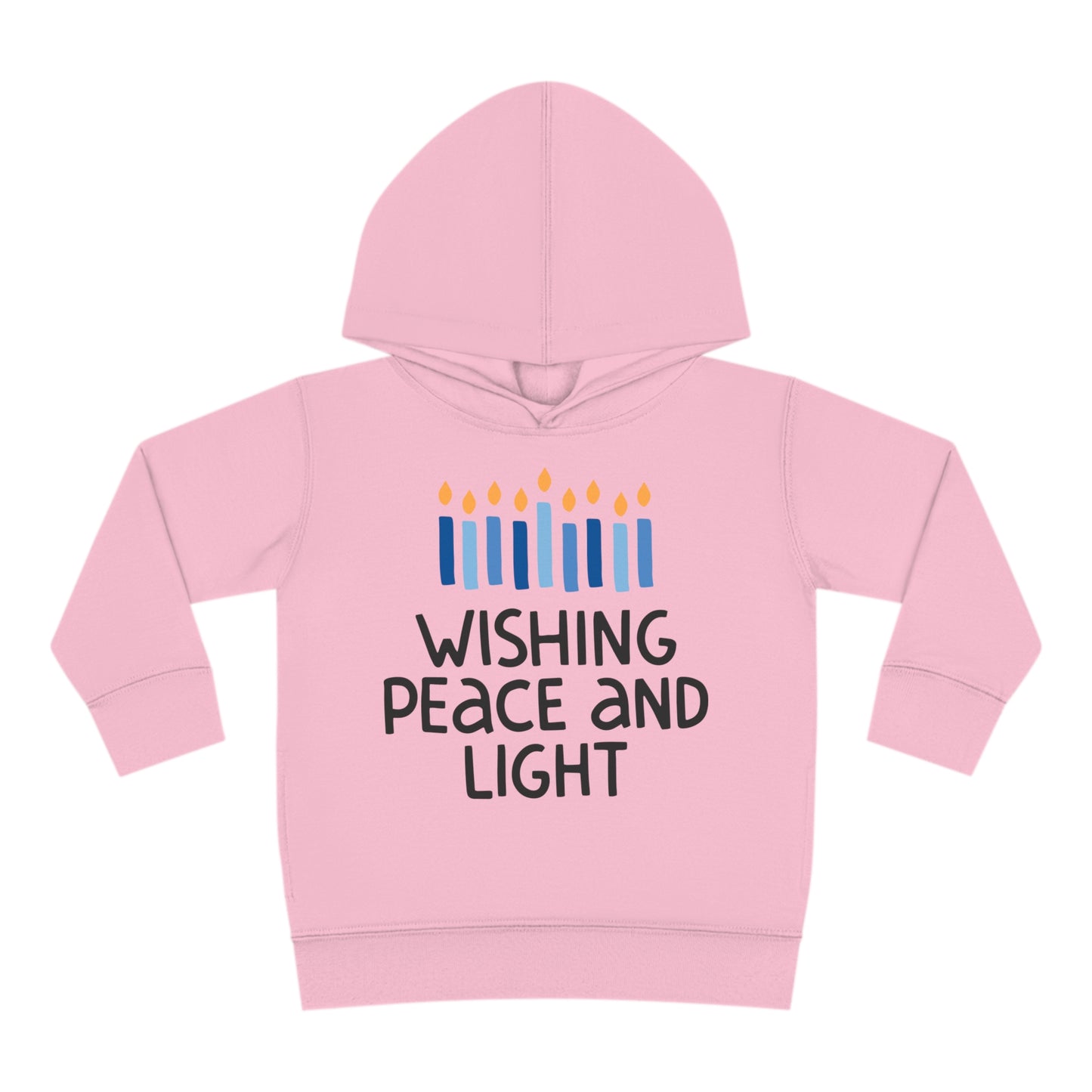 Hanukkah Wishing Peace & Light 2 Toddler Pullover Fleece Hoodie