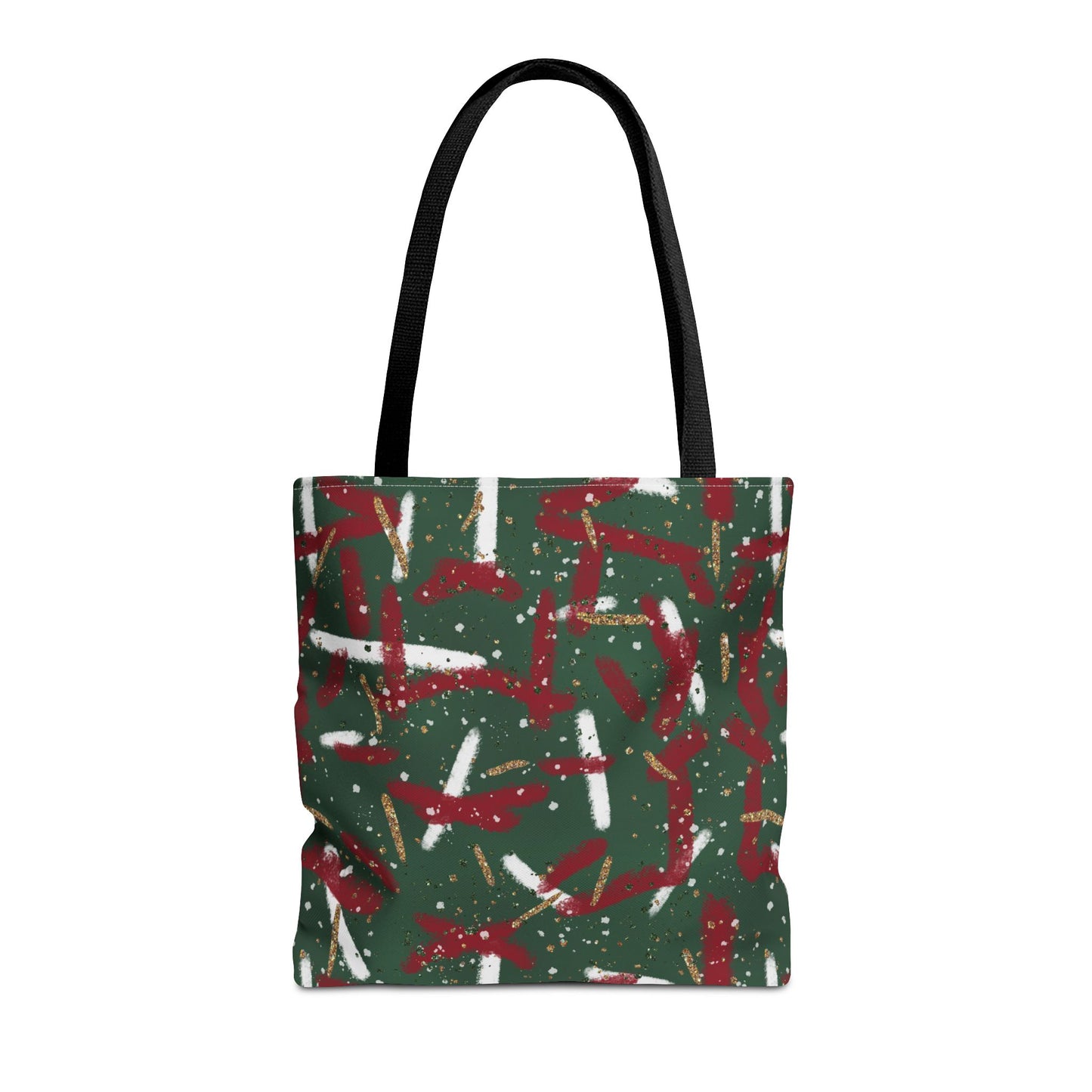 Holiday Brushstrokes Canvas Tote Bag