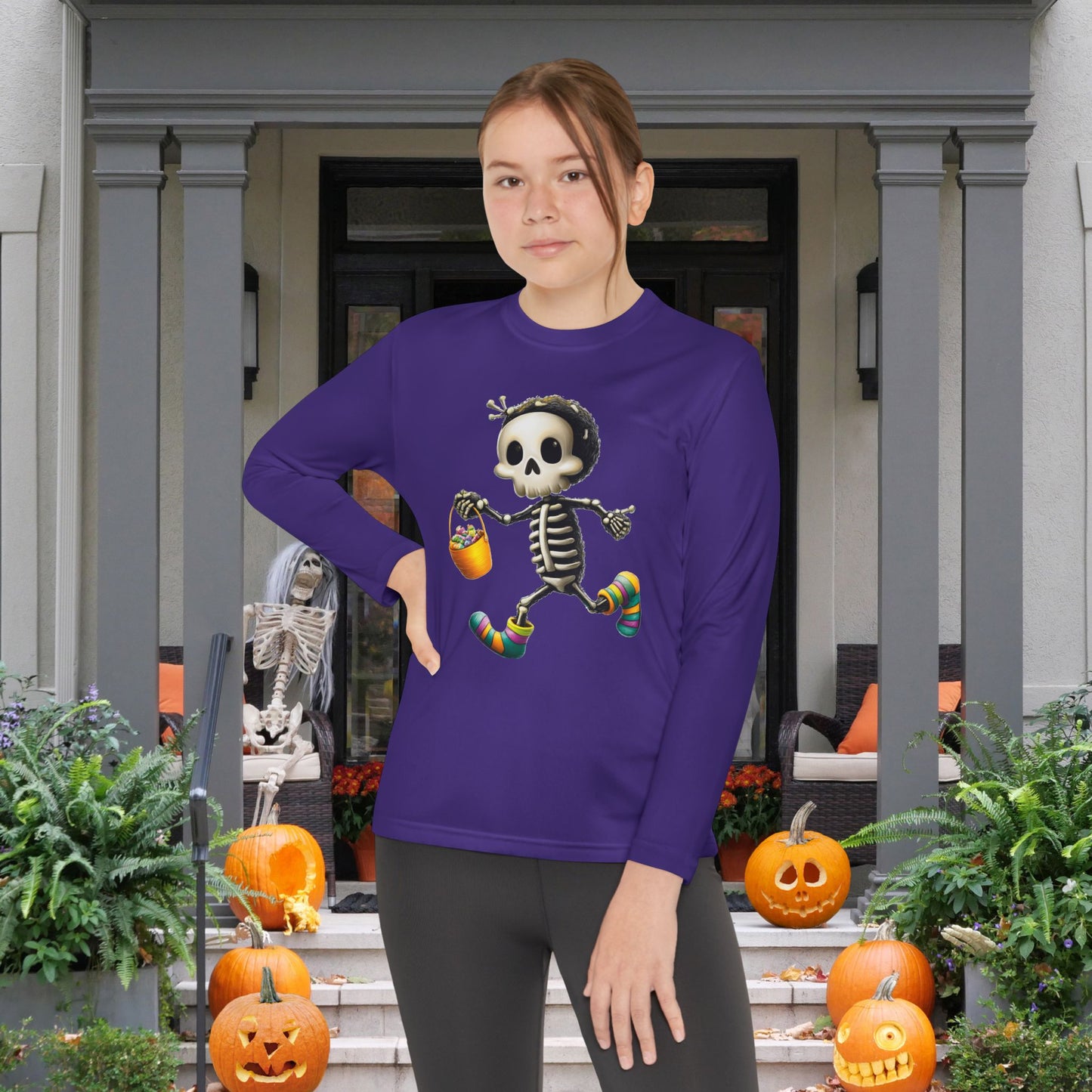 Bonesy Boo Youth Long Sleeve Tee