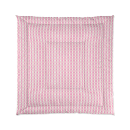 Dreamy Rose Gingham Comforter
