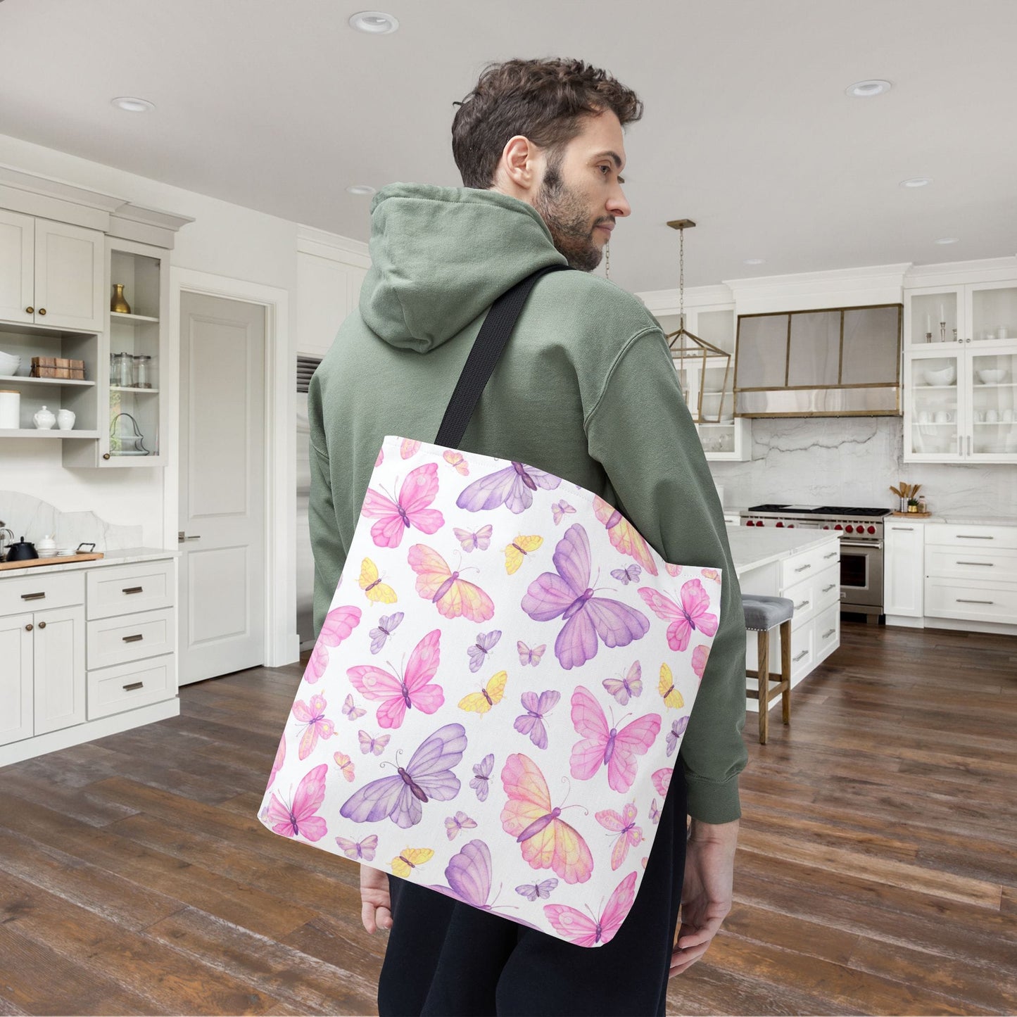 Pastel Butterfly Dreams Canvas Tote Bag