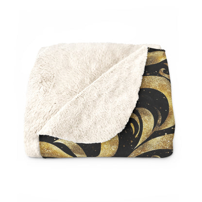 Black & Gold Luxe Swirl Duvet Bedding Set