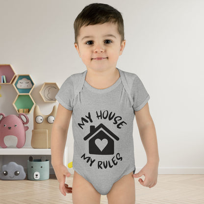 My House My Rules Infant Baby Rib Bodysuit