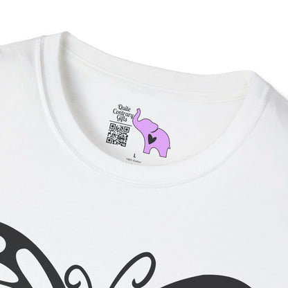 Butterfly Pink Support Ribbon Adult T-shirt