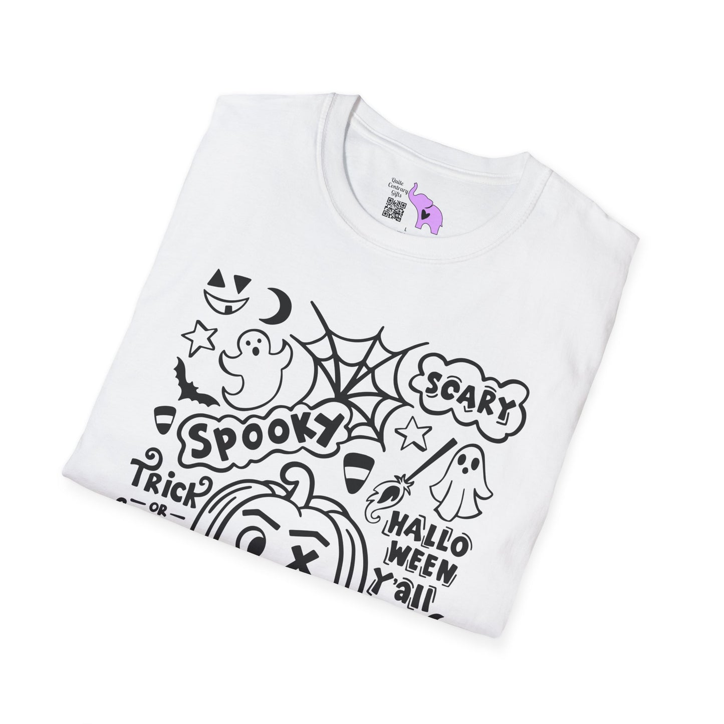 Scary Spooky Halloween Y'all Adult T-shirt