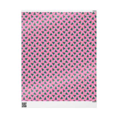 Jolly Pink Woods Wrapping Paper
