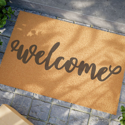 Welcome (Simple) Coconut Fiber Doormat