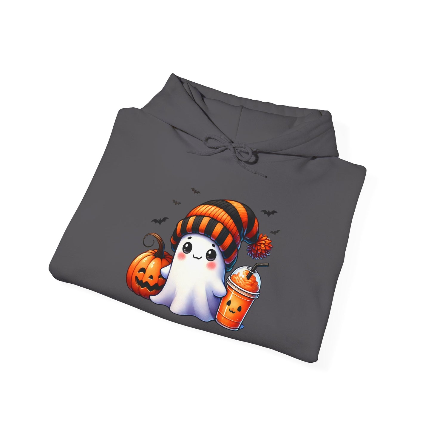 Cute Ghost and Pumpkins Heavy Blend™ Hooded Sweatshirt