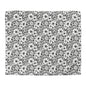 Black & White Forget-Me-Nots Microfiber Duvet Cover