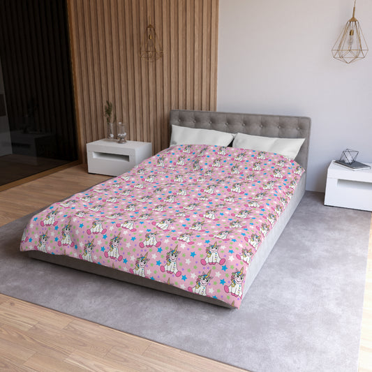 Twinkle Toes Unicorns Microfiber Duvet Cover