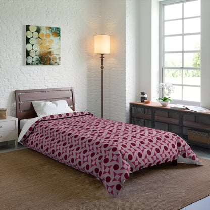 Crimson Pinwheels Basic Bedding Set