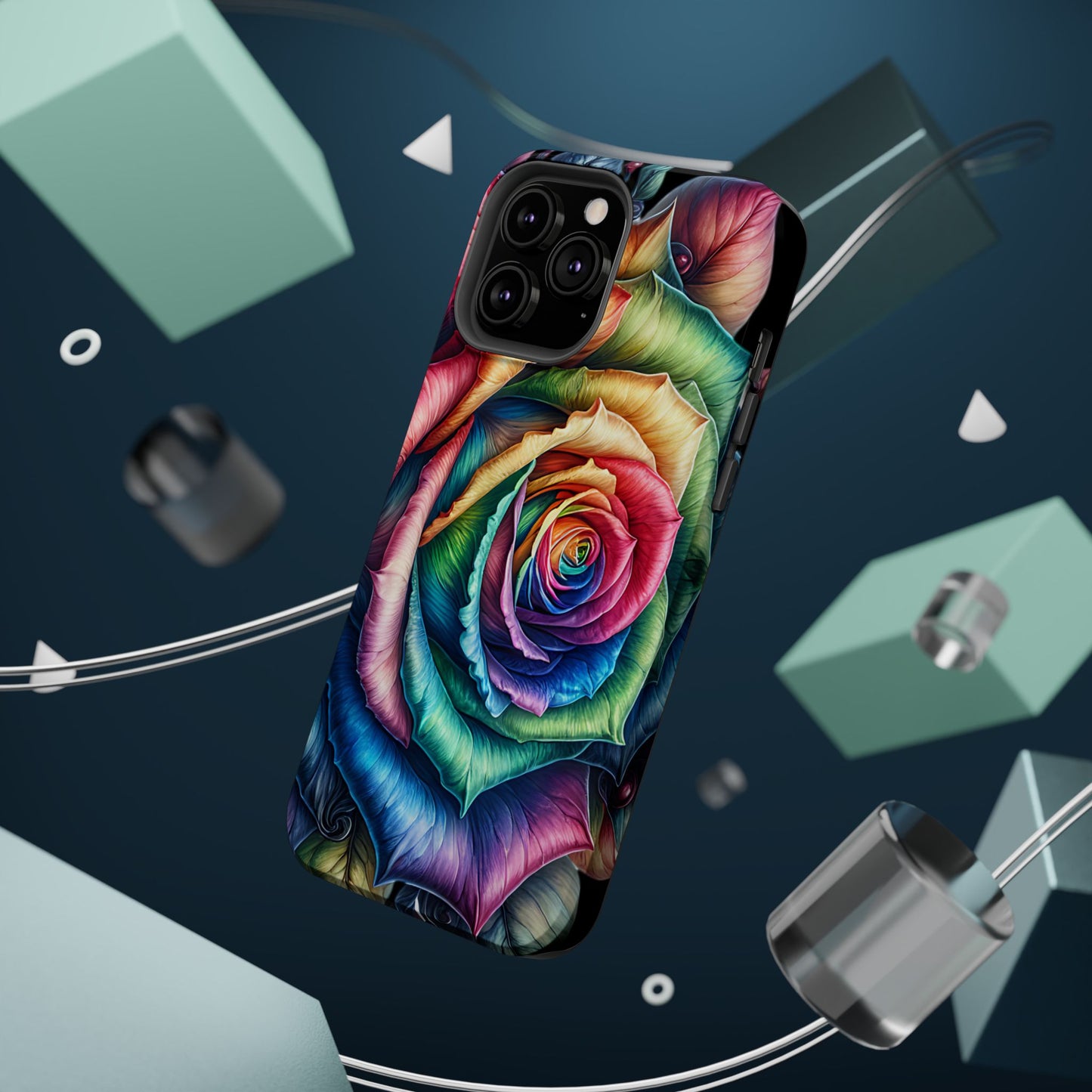Colorful Rose MagSafe® Compatible Tough Case for iPhone